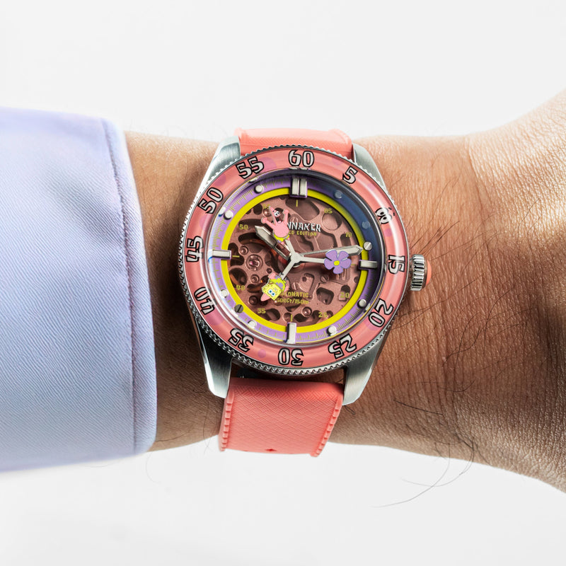Croft Mid-size Skeleton Automatic SpongeBob SquarePants Peek-a-boo Limited Edition Seastar Sundial