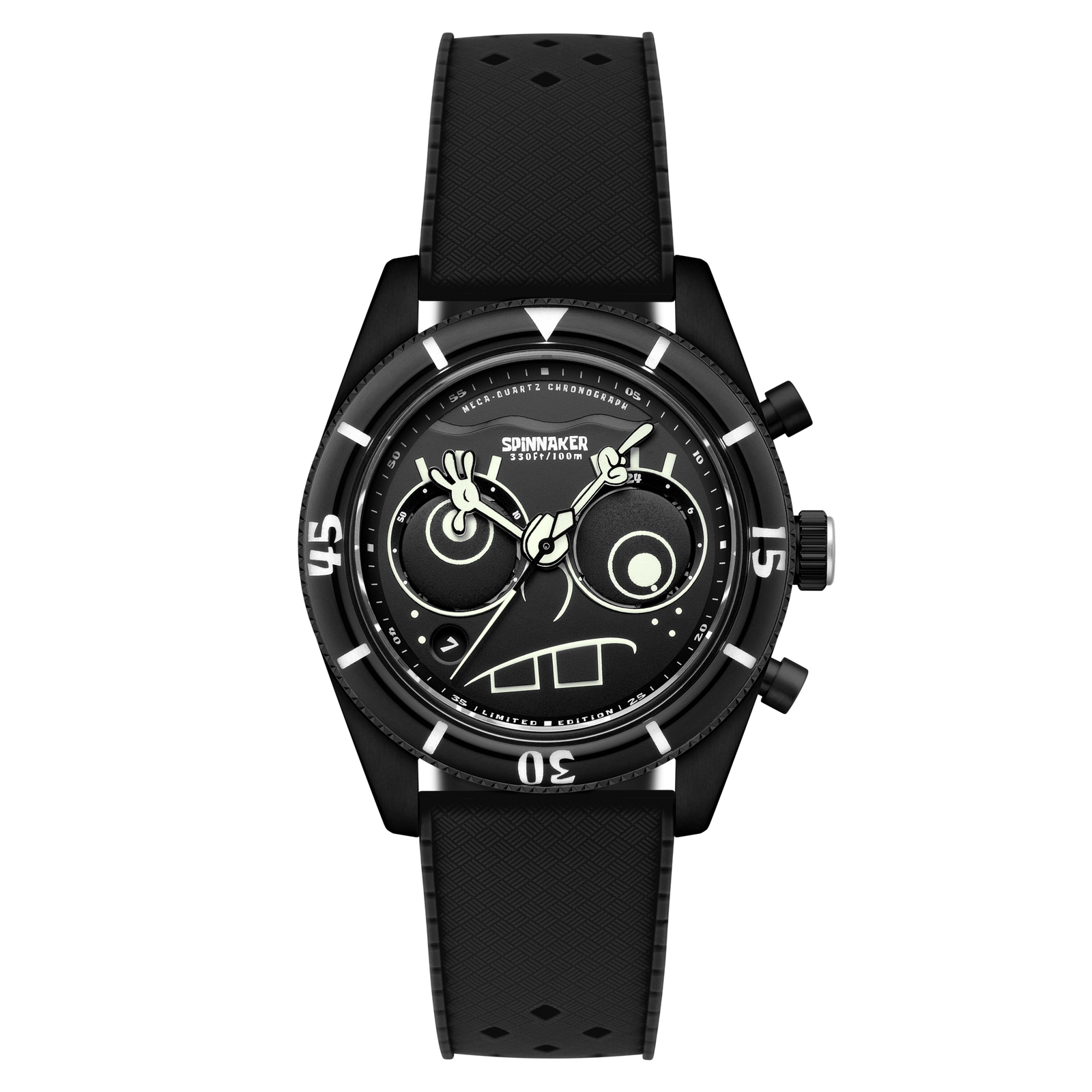 Fleuss Chronograph Spongebob Squarepants Eyedial Limited Edition Eye Spy Black