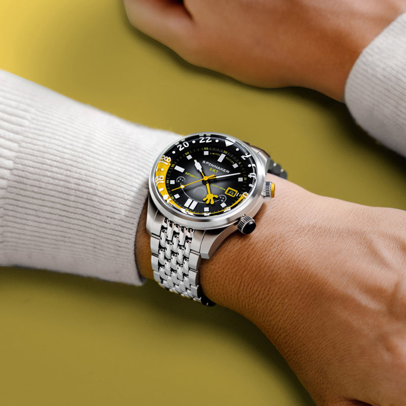 Bradner GMT Automatic SpongeBob SquarePants Bubbly Grins Limited Edition Spongebob Yellow