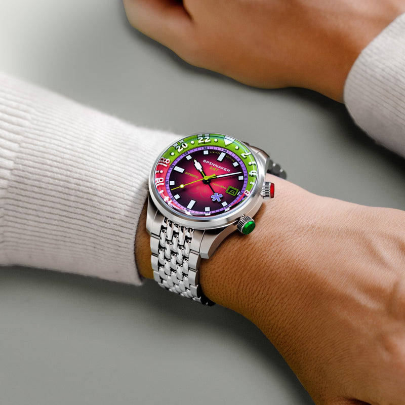 Bradner GMT Automatic SpongeBob SquarePants Bubbly Grins Limited Edition Patrick Pink