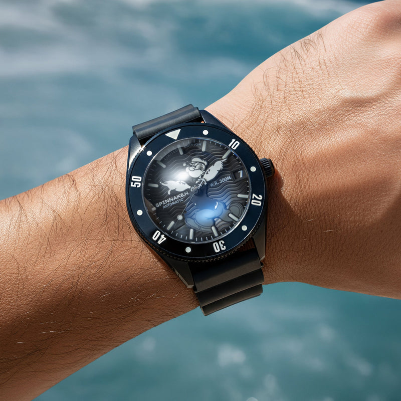 Challenger Automatic Popeye Anchor Arms Limited Edition Midnight Mast