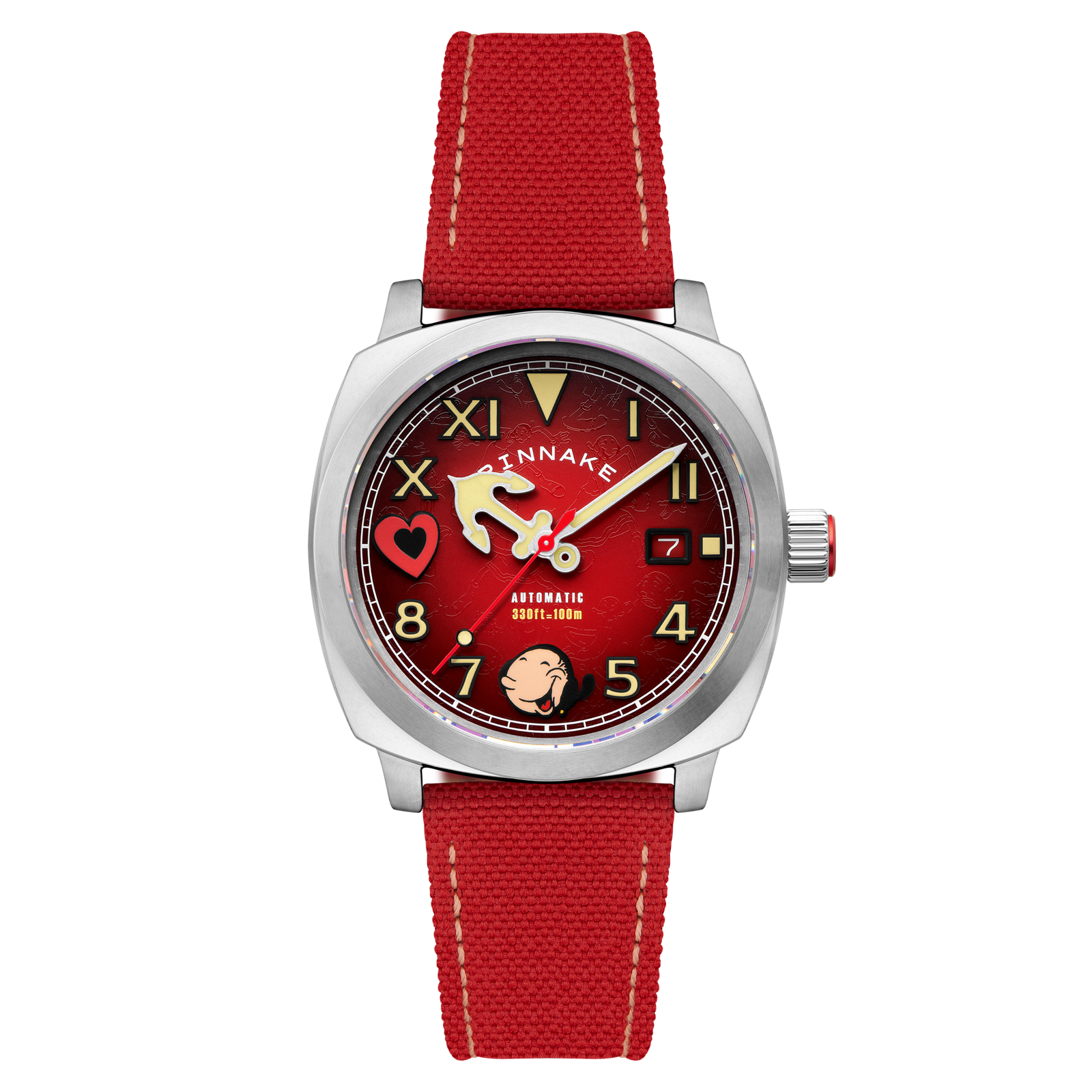 Hull California Automatic Popeye Sailors And Sweethearts Limited Edition Olive Oyl Red