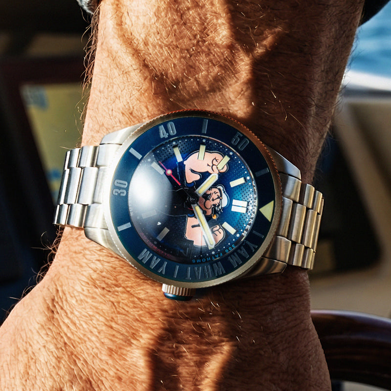 Piccard Automatic Popeye Forearm Fury Limited Edition Buoy Blue
