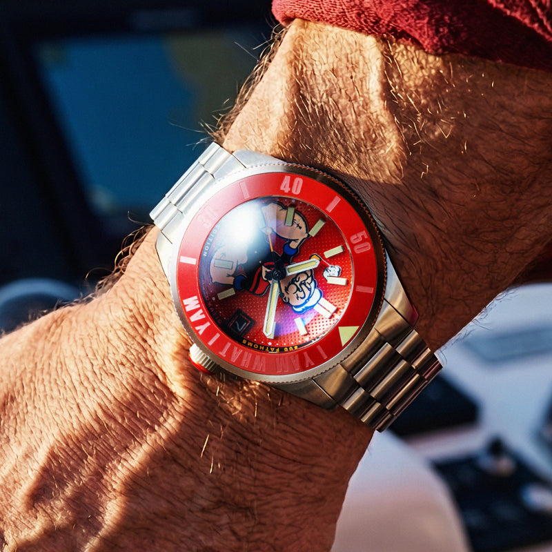 Piccard Automatic Popeye Forearm Fury Limited Edition Blistering Red