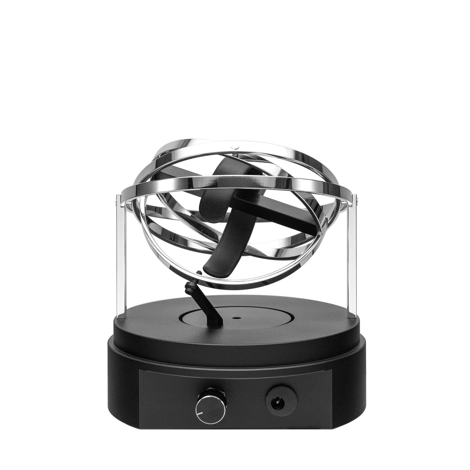 Astronomy Gyroscope Single Slot Watch Winder - Silver