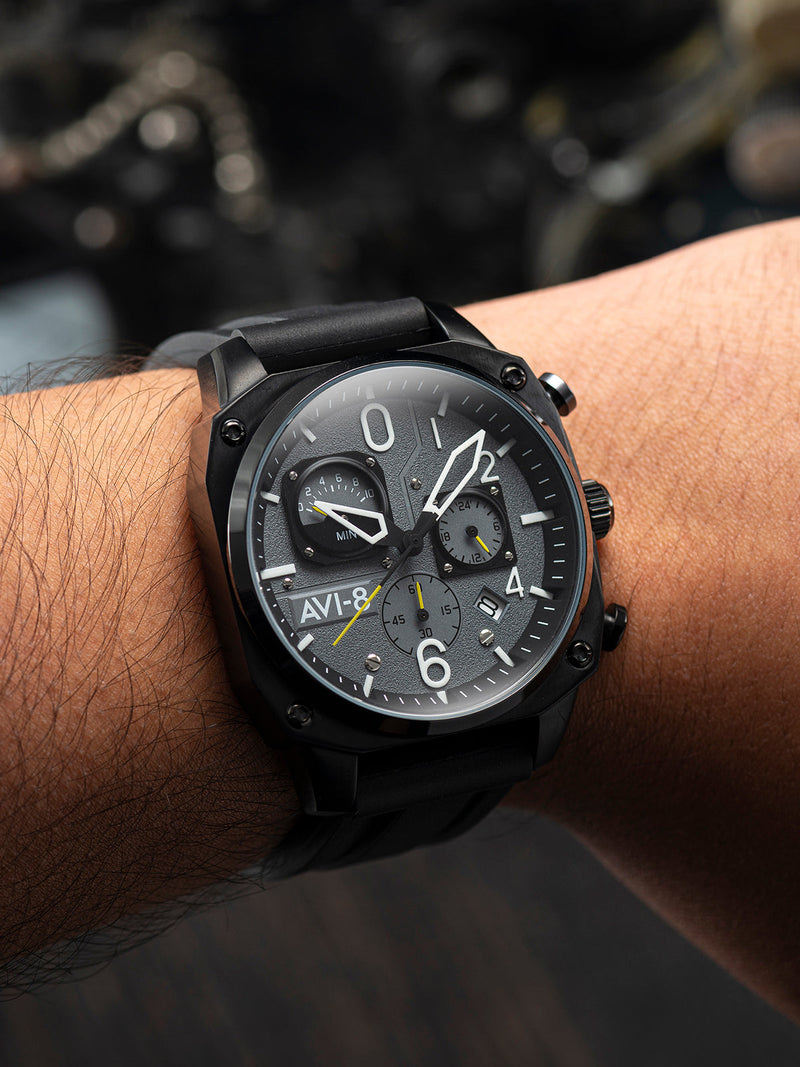 TACTICAL BLACK RETROGRADE CHRONOGRAPH 1