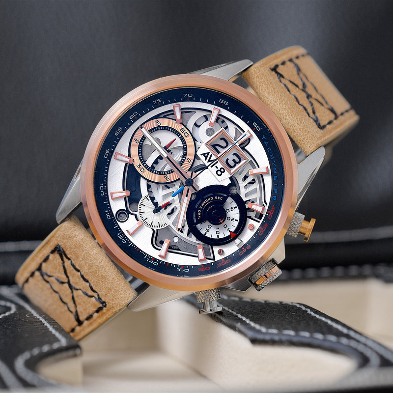 Hawker Harrier Matador Chronograph Burnt Gold Brown
