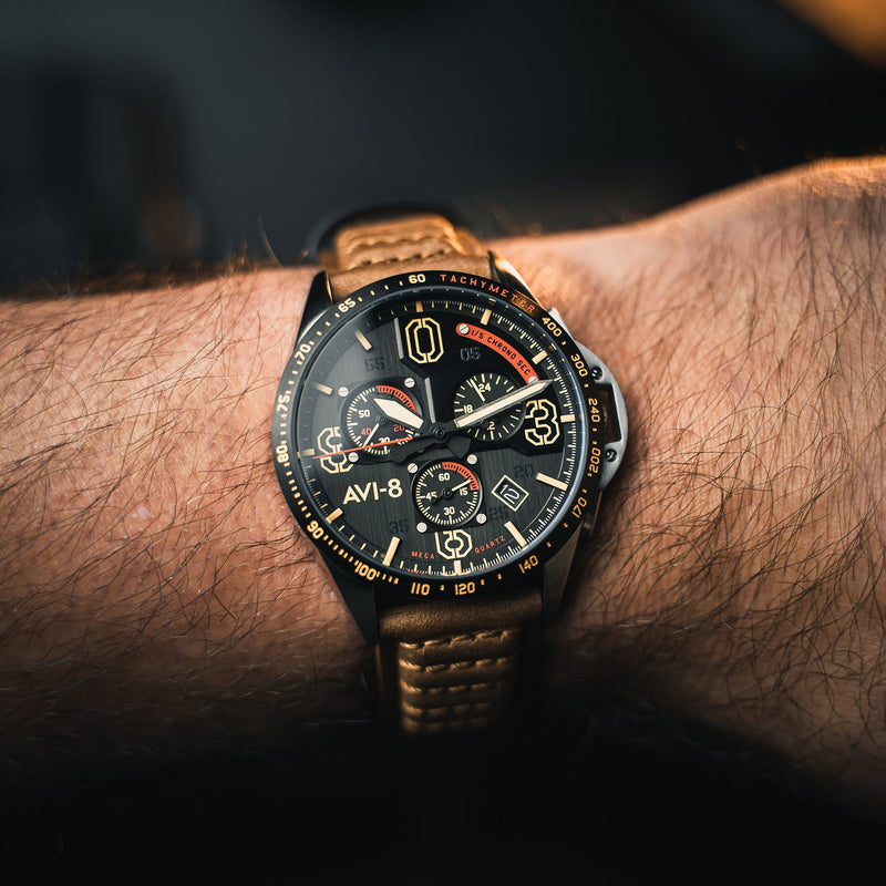 P-51 Mustang Blakeslee Chronograph Bronze Oak