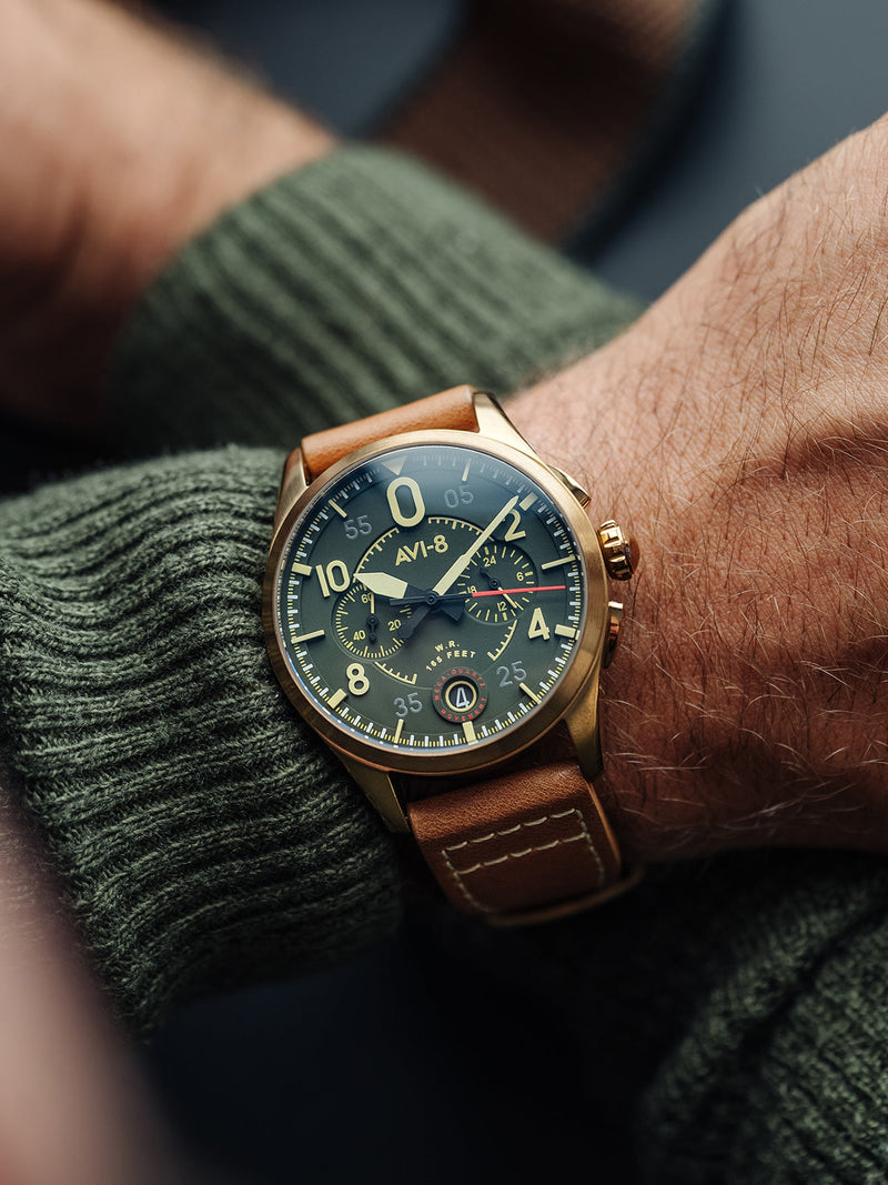 Spitfire Lock Chronograph Bronze Green