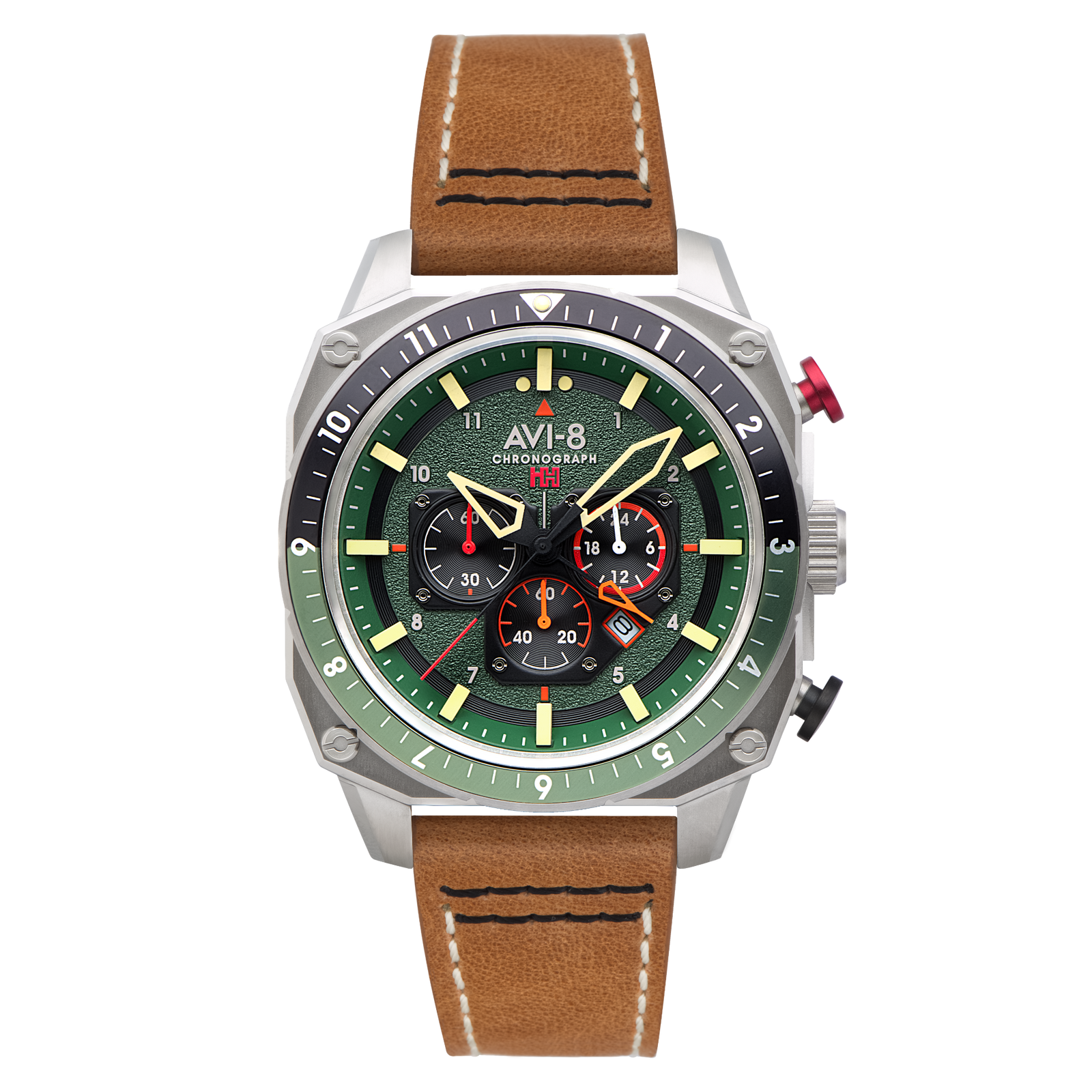 Hawker Hunter Atlas Dual Time Chronograph Forest