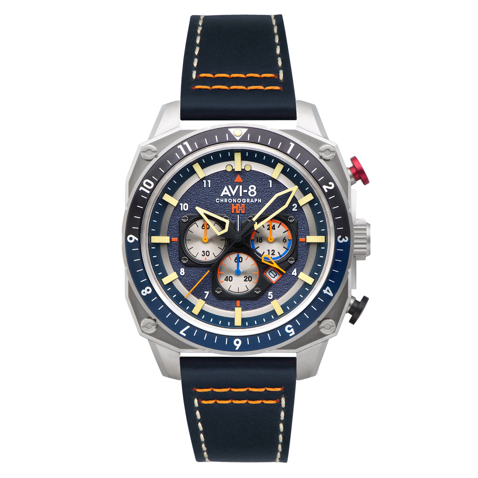 Hawker Hunter Atlas Dual Time Chronograph Pavillion Blue
