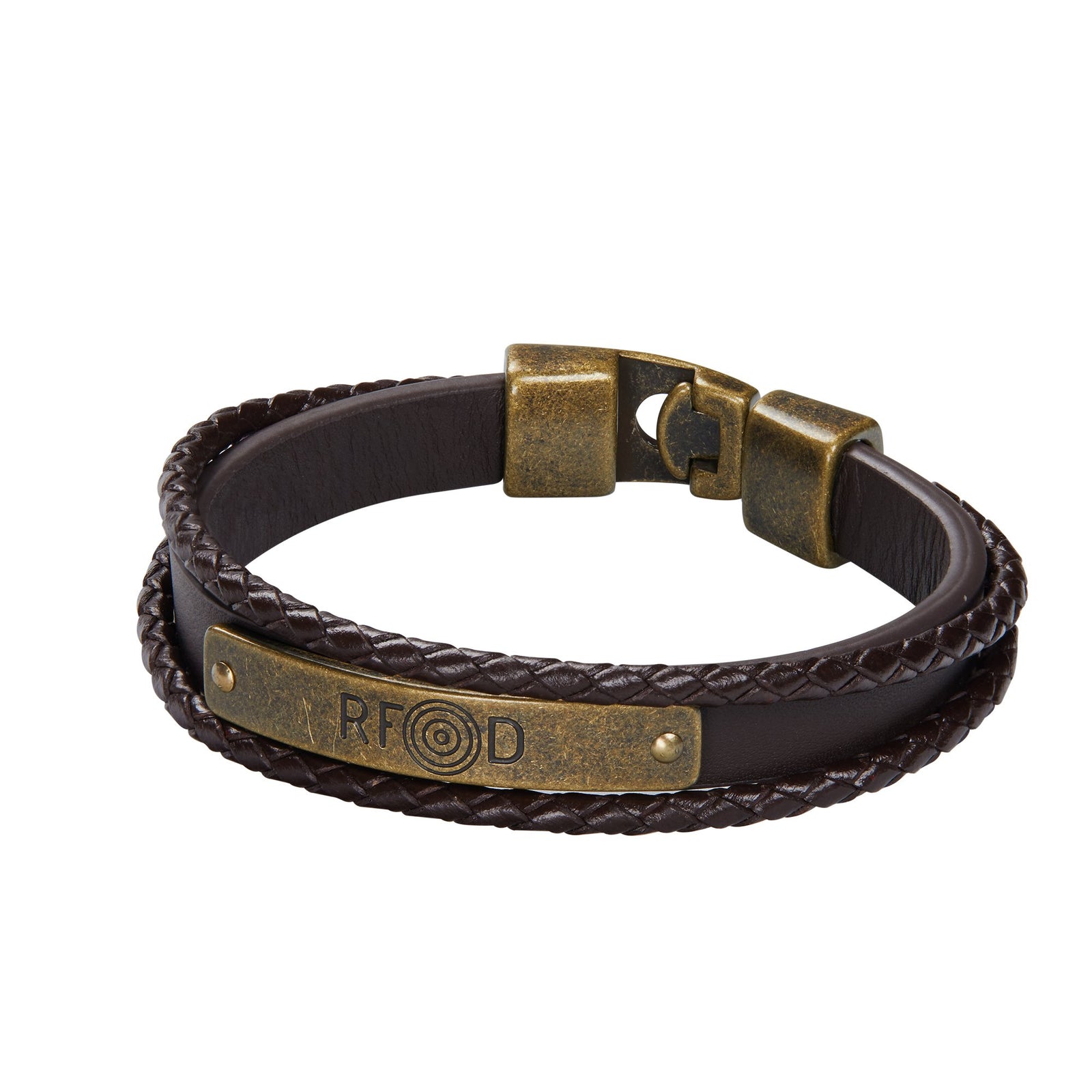 Leather Bracelets    Rfd Plate Brown