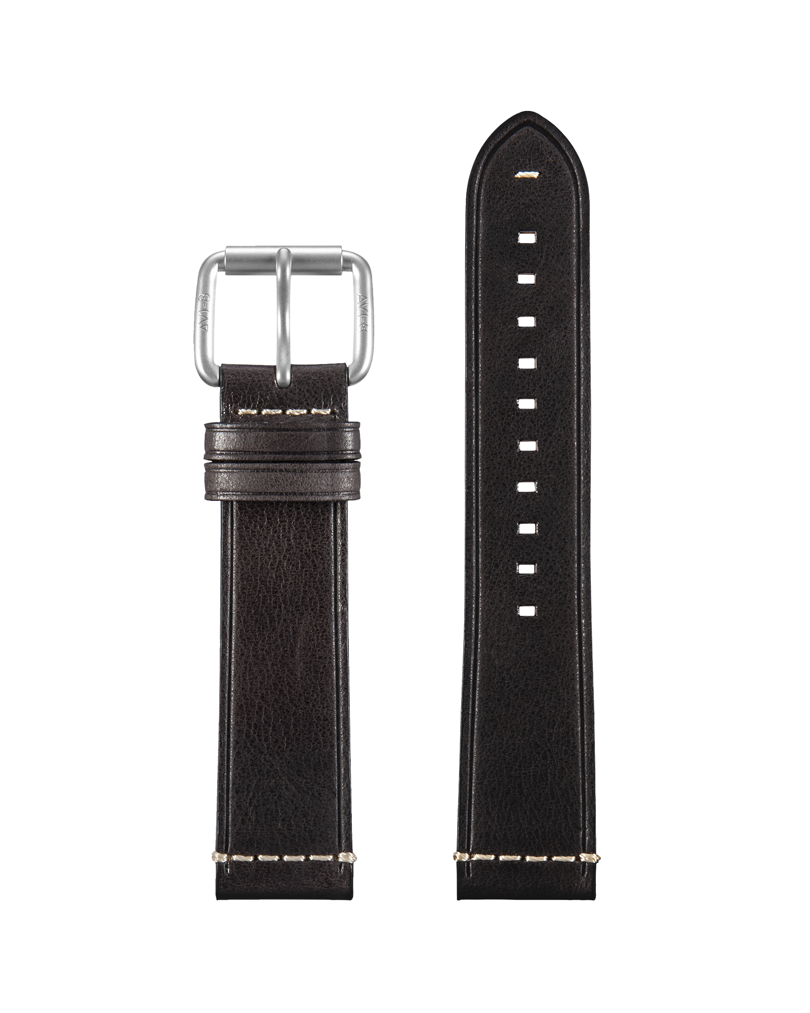 Strap Program Roller Buckle Strap   Dark Brown