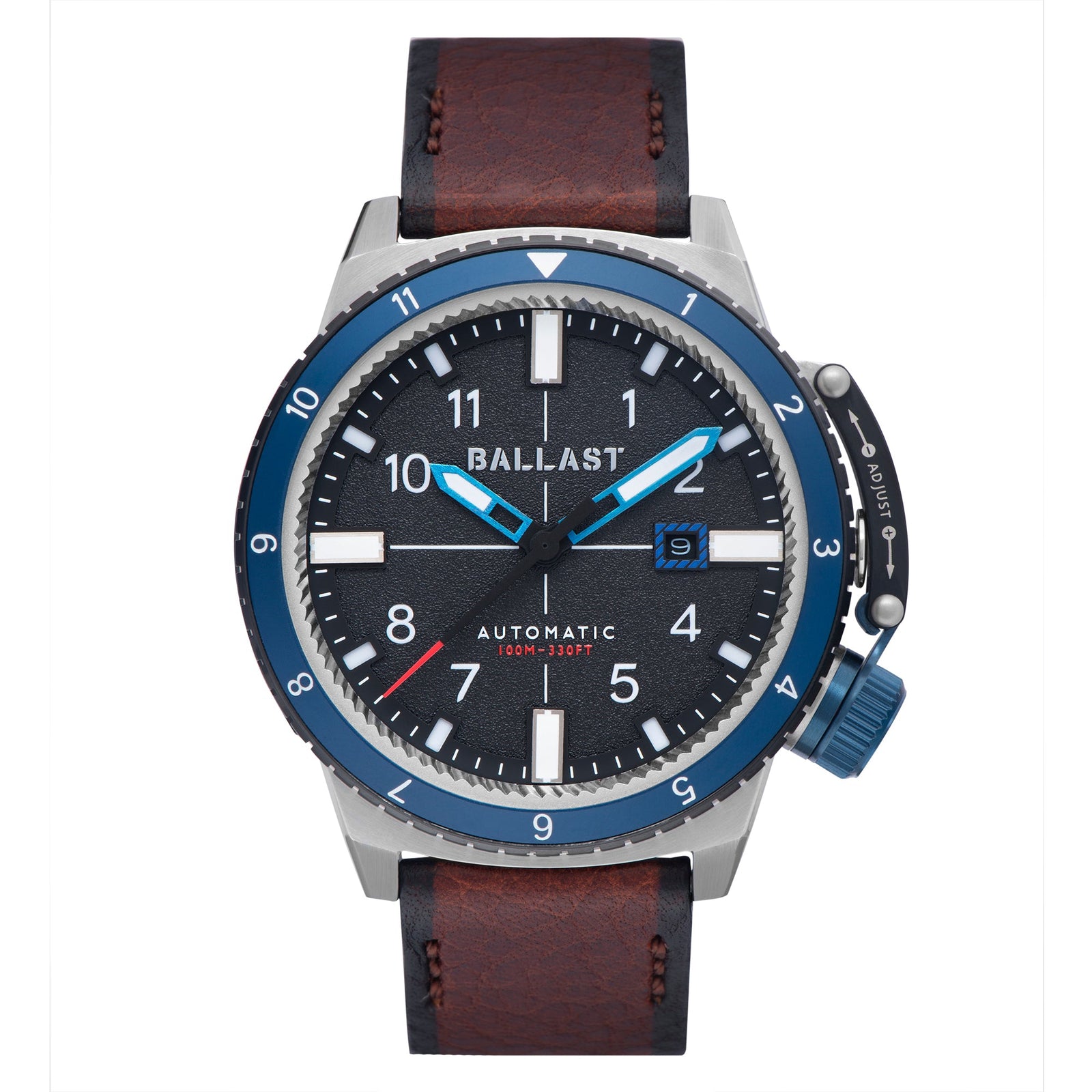 Trafalgar Dual Time Automatic New England Brown