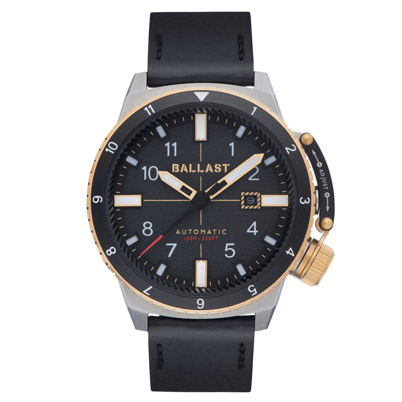Trafalgar Dual Time Automatic Officer Black