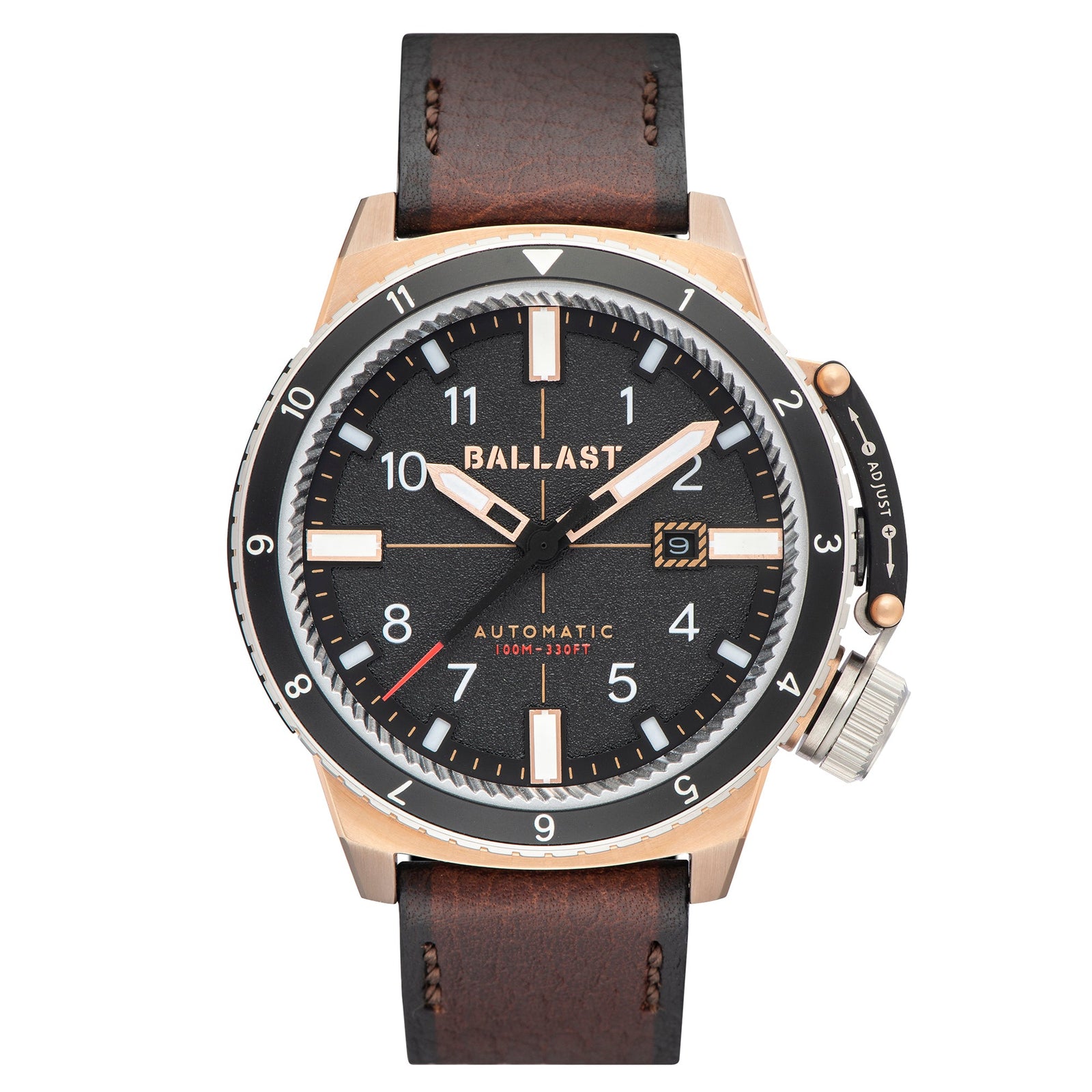 Trafalgar Dual Time Automatic Rose Gold