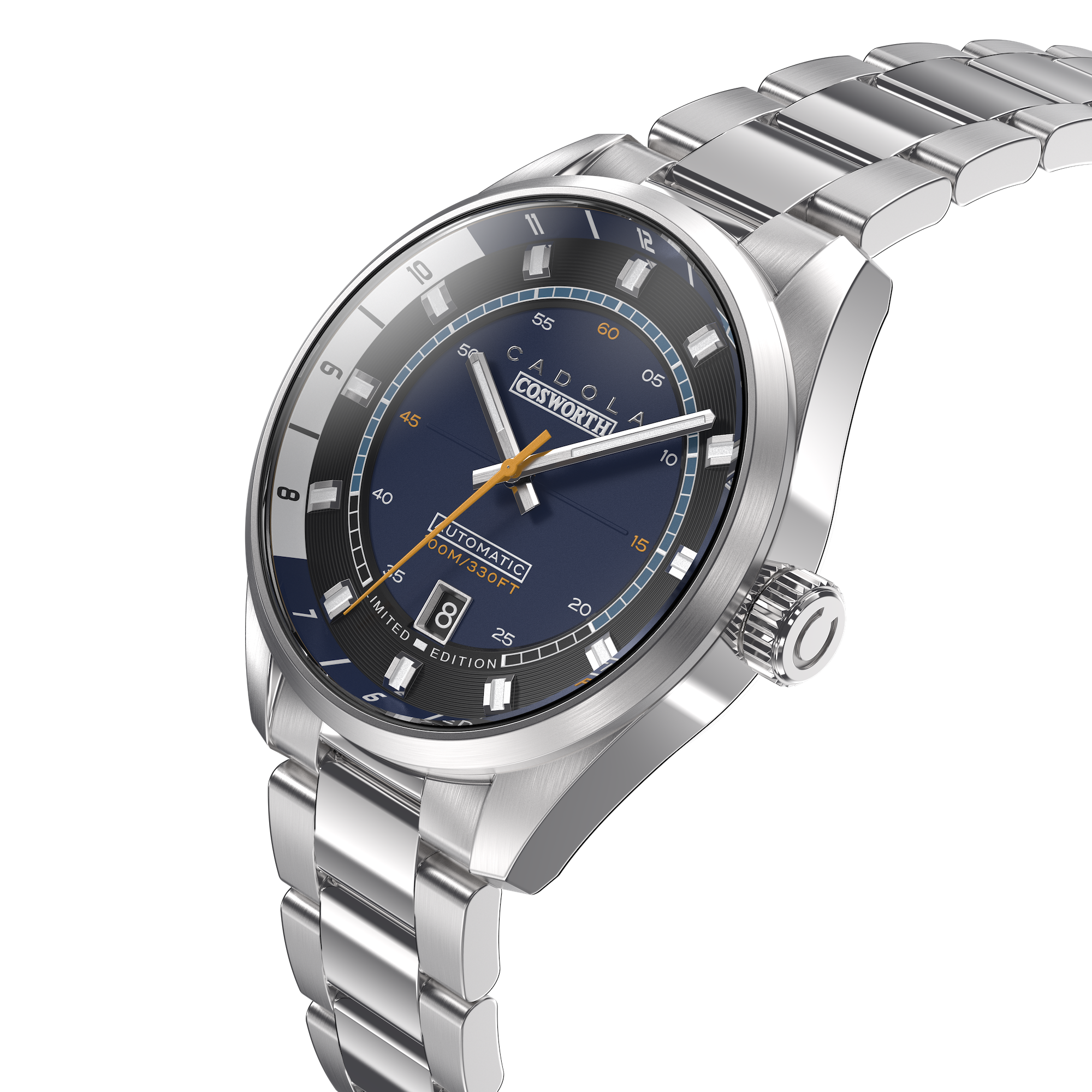 DFV-Cosworth Helmet Watch Winder Automatic Limited Edition Nigel Blue Set