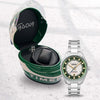 DFV-Cosworth Helmet Watch Winder Automatic Limited Edition Green Set