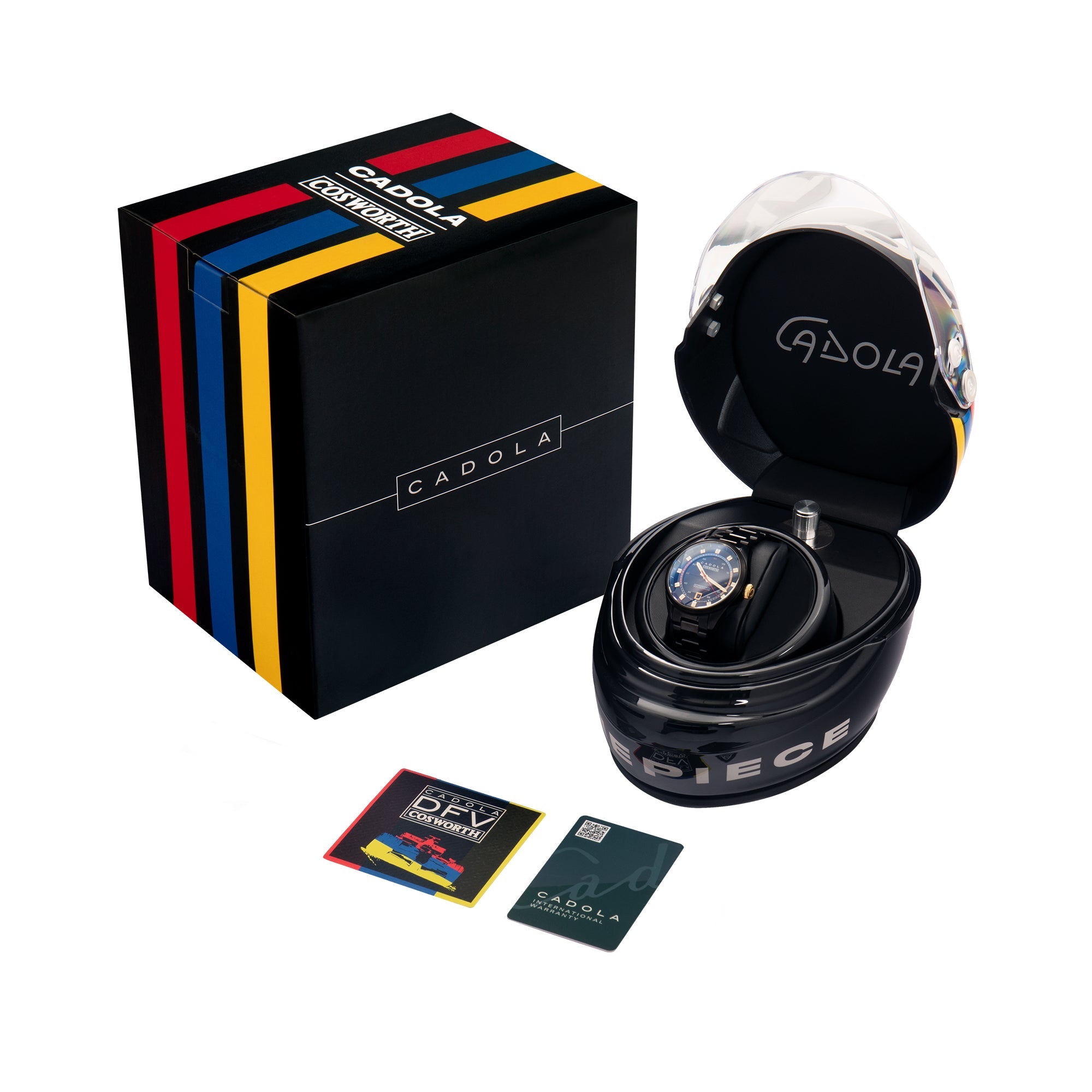 DFV-Cosworth Helmet Watch Winder Automatic Limited Edition James Set