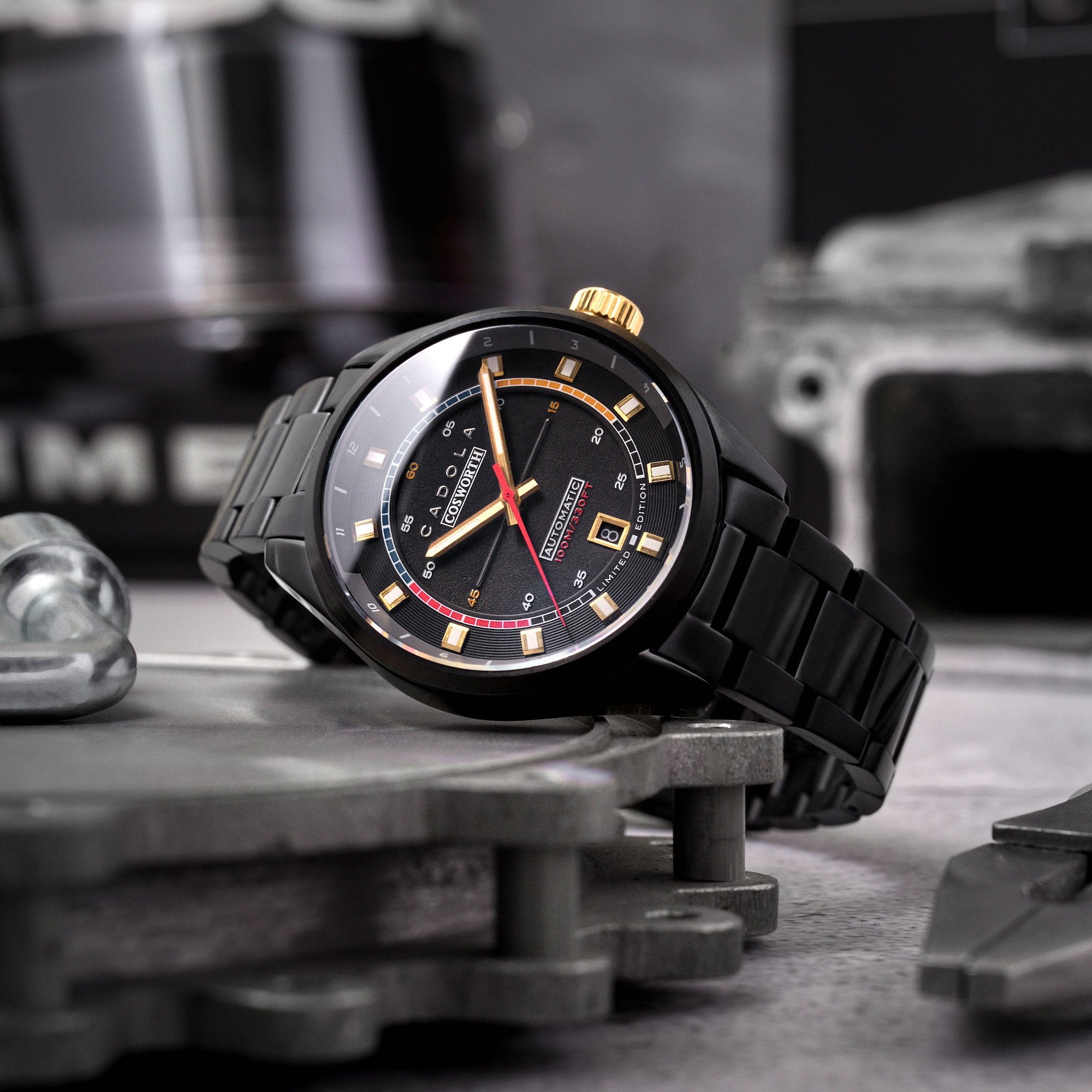 DFV-Cosworth Helmet Watch Winder Automatic Limited Edition James Set