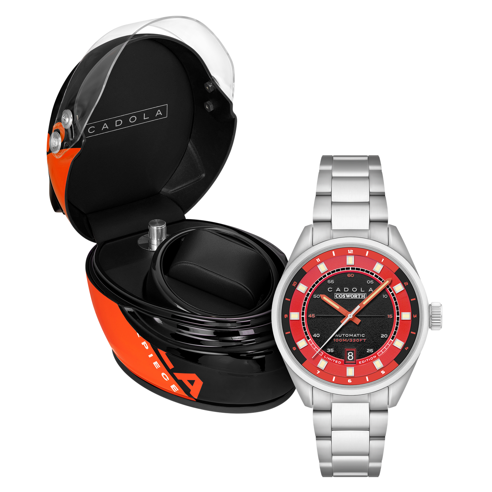 DFV-Cosworth Helmet Watch Winder Automatic Limited Edition Emerson