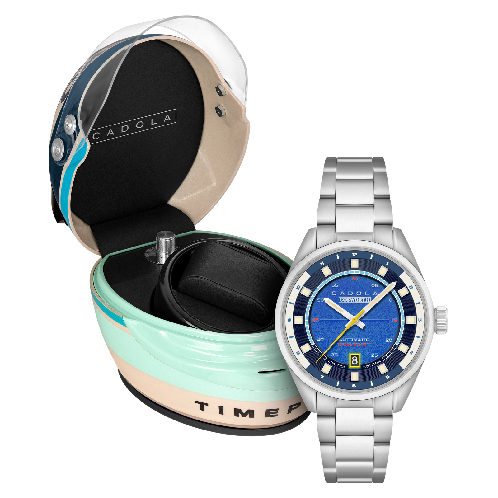 DFV-Cosworth Helmet Watch Winder Automatic Limited Edition Mika