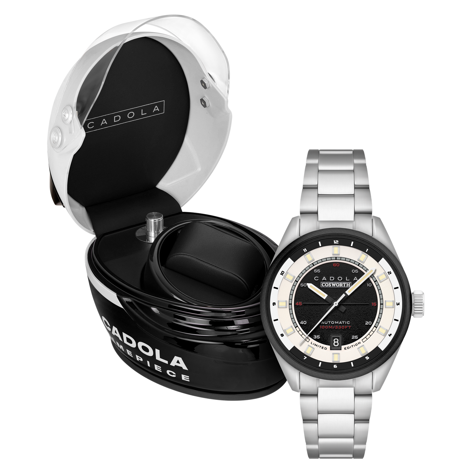 DFV-Cosworth Helmet Watch Winder Automatic Limited Edition Phil