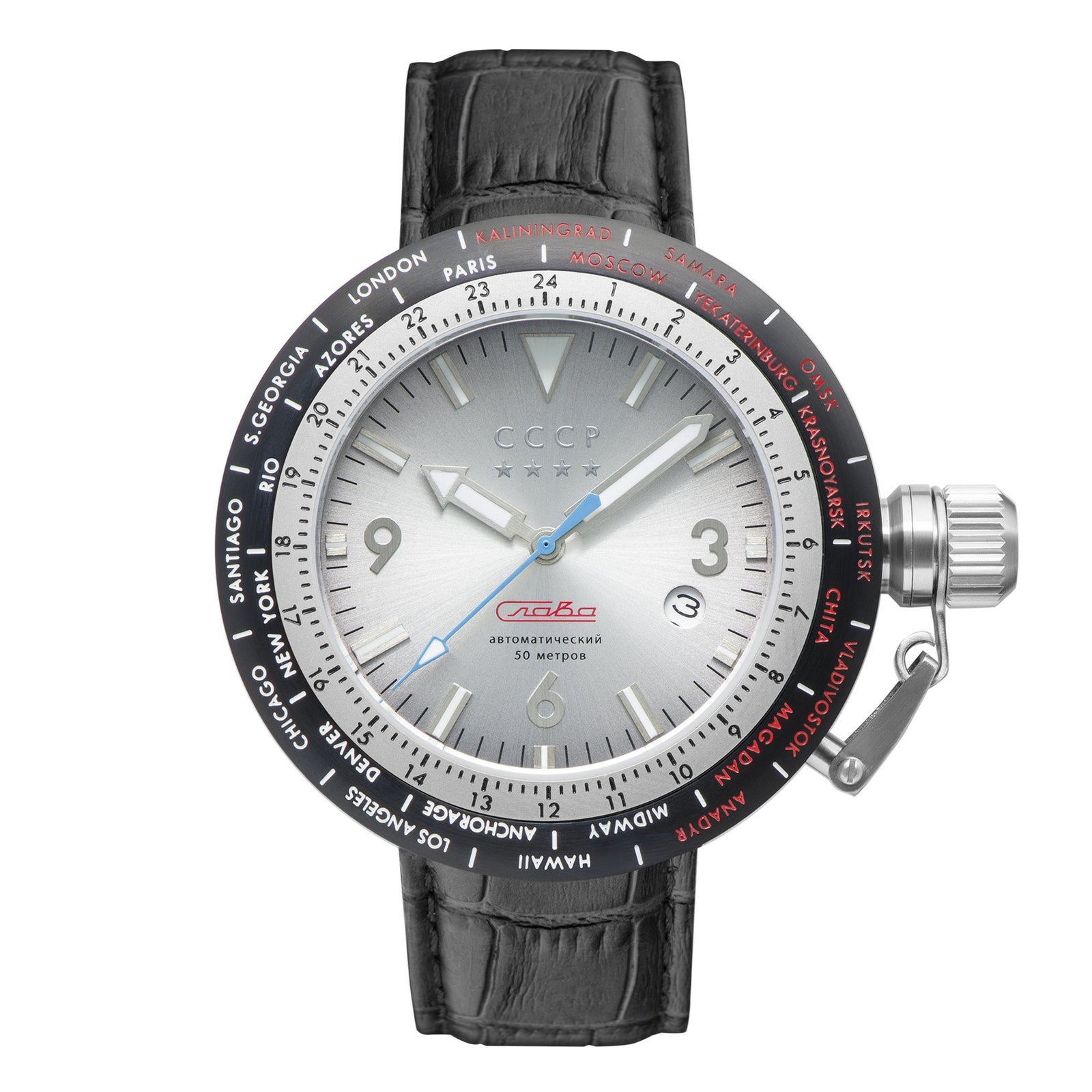 Russia Timezone White / Black