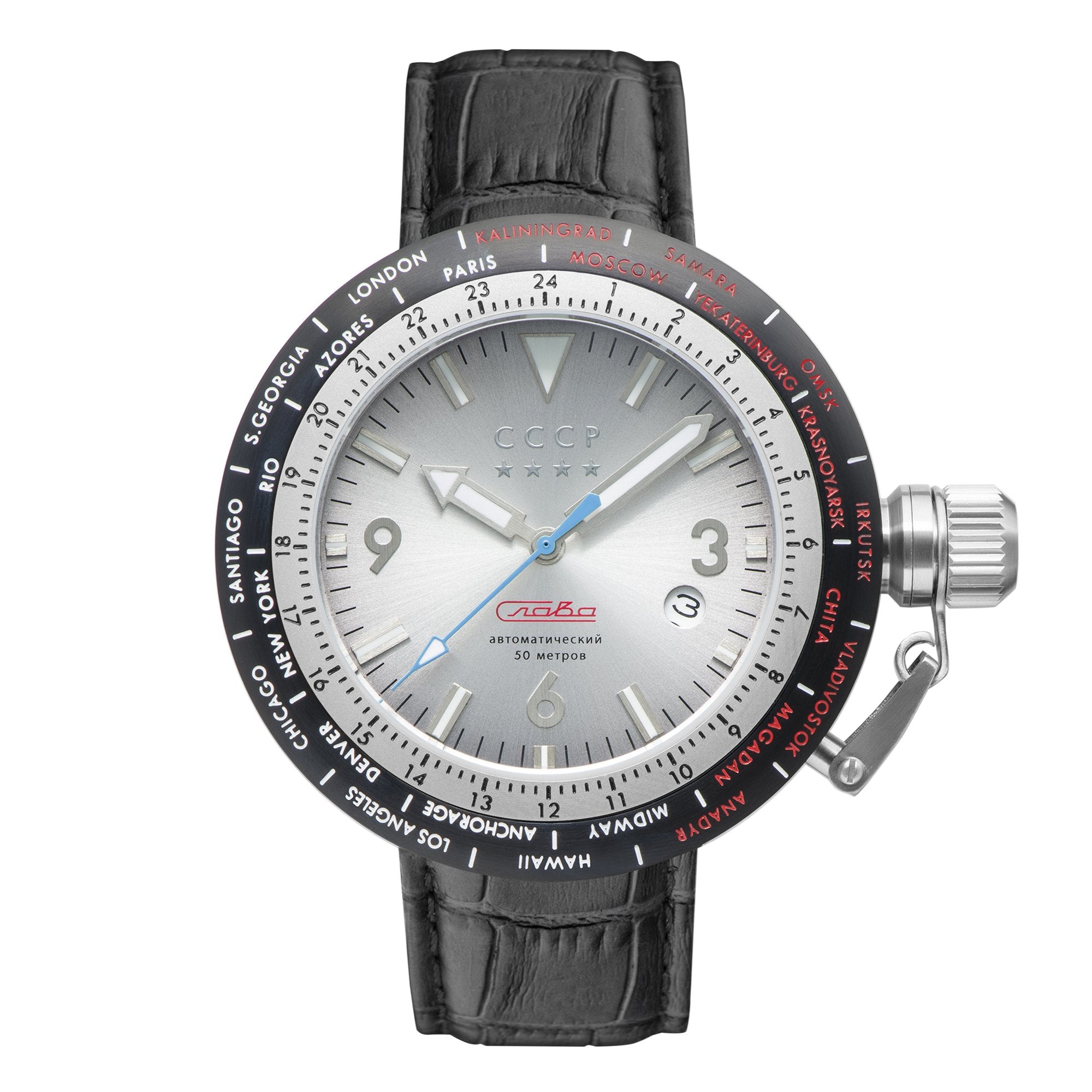 Russia Timezone White / Black