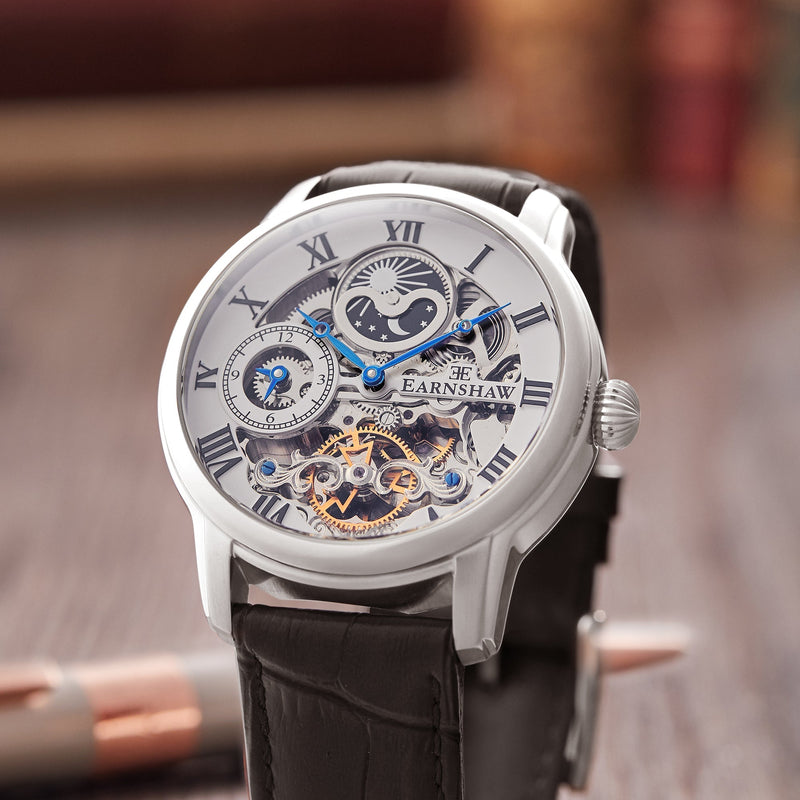 Heritage Longitude Automatic Skeleton Classic White