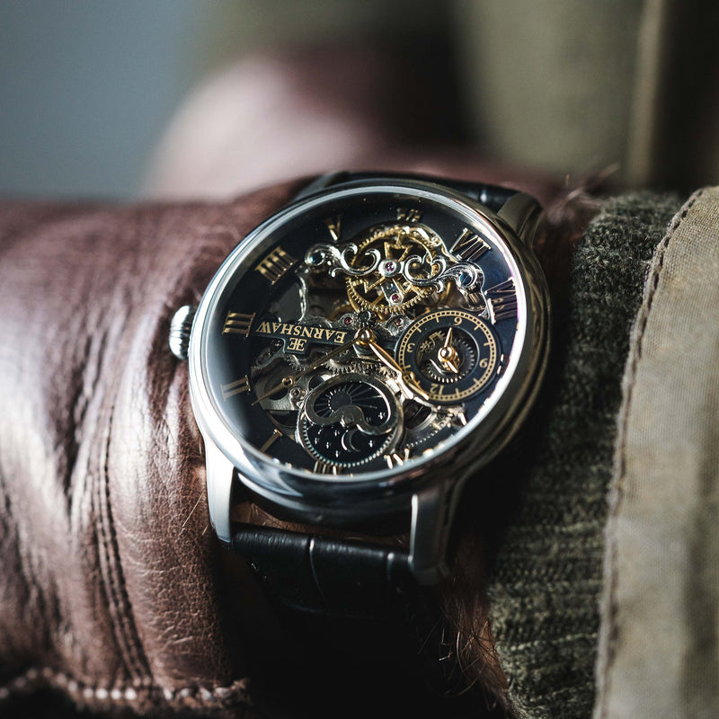 Heritage Longitude Automatic Skeleton Heritage Black