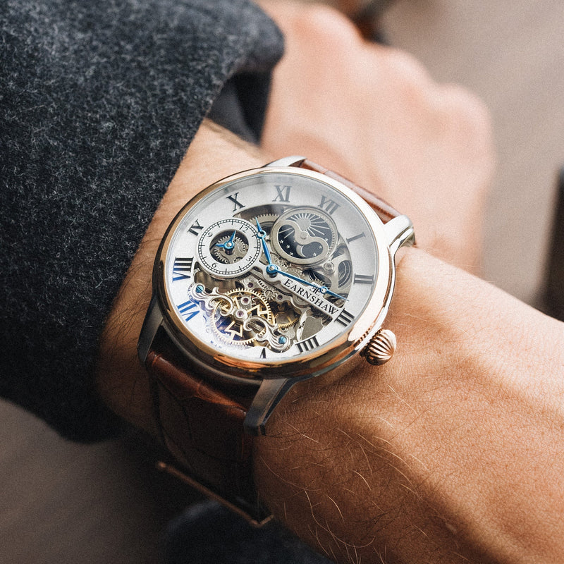 Heritage Longitude Automatic Skeleton Fine Brown