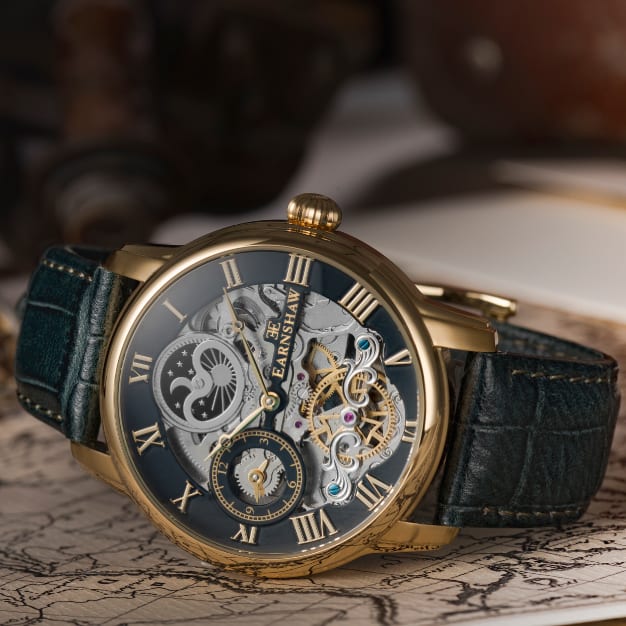Heritage Longitude Automatic Skeleton Midnight Green