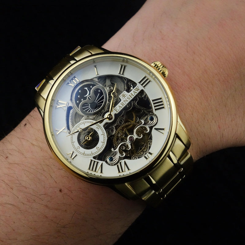 Heritage Longitude Automatic Skeleton Ingot Gold