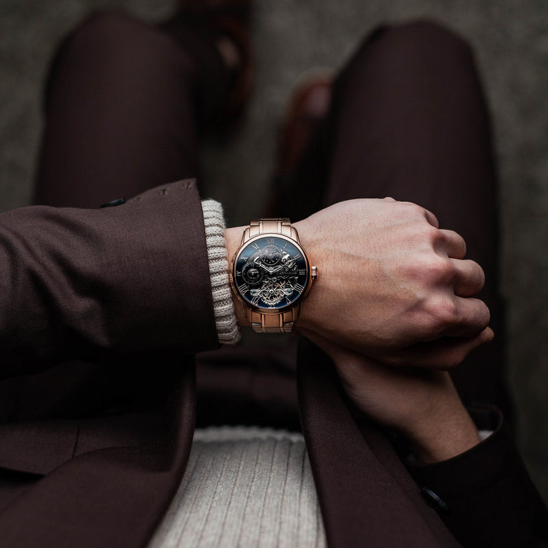 Heritage Longitude Automatic Skeleton True Copper