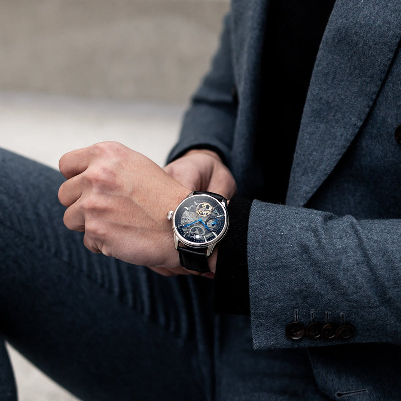Heritage Longitude Shadow Automatic Clear Black