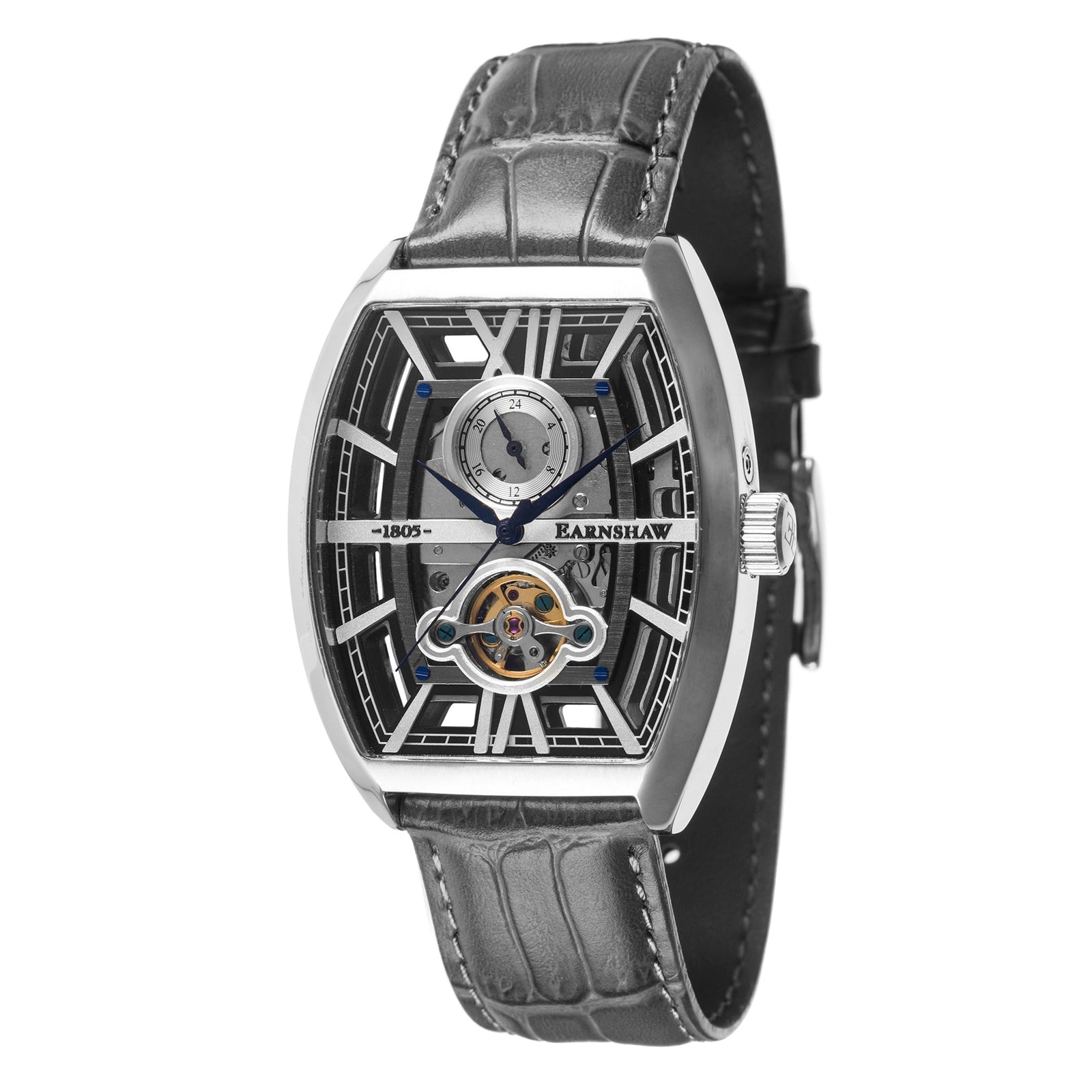 Heritage Holborn Boulton Skeleton Automatic Smoke Grey