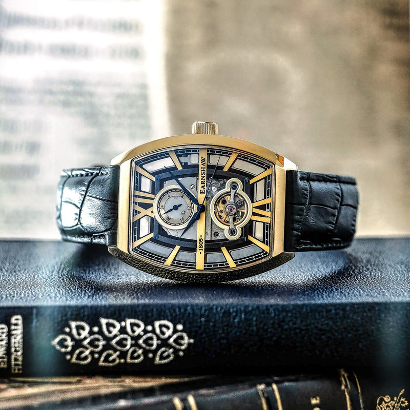 Heritage Holborn Boulton Skeleton Automatic Aurum Gold