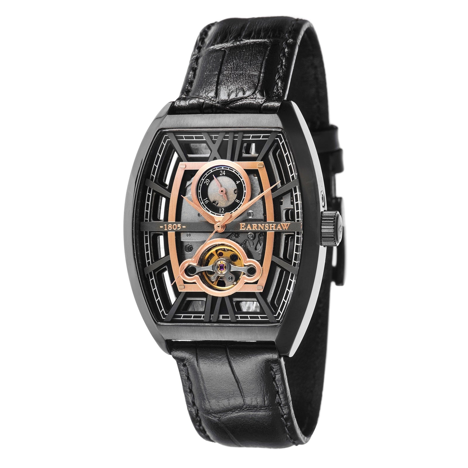 Heritage Holborn Boulton Skeleton Automatic Sable Black