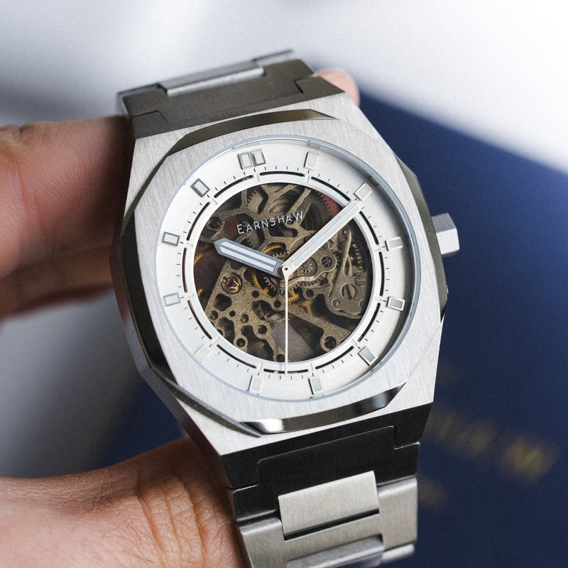 Discovery Drake Skeleton Automatic Silver Sheen