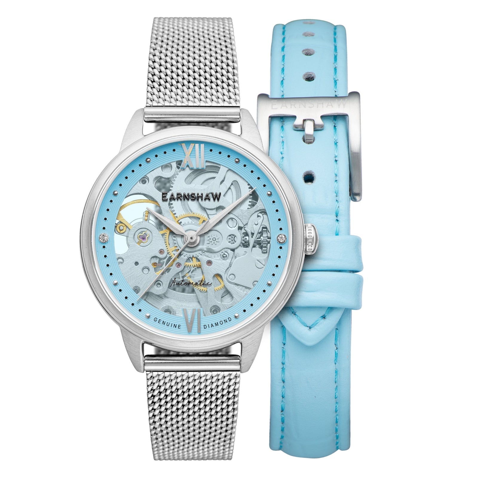Ladies Anning Diamond Skeleton Automatic Mist