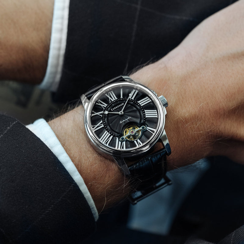 City Of London Marylebone Open Heart Automatic Velvet Black