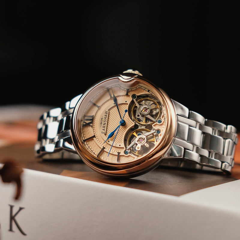Nobility Barallier Dual Open Heart Automatic Deep Salmon