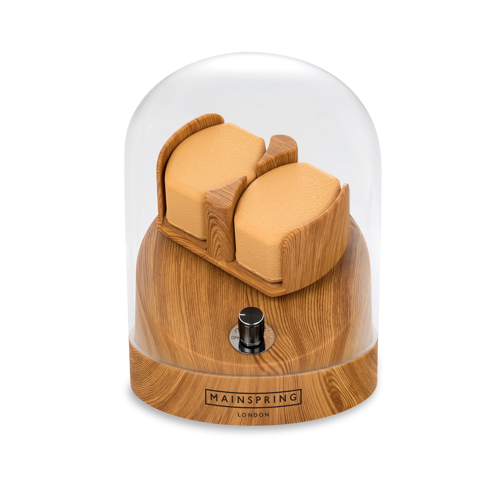 Astronomy Observatory Dual Slot Watch Winder - Maple