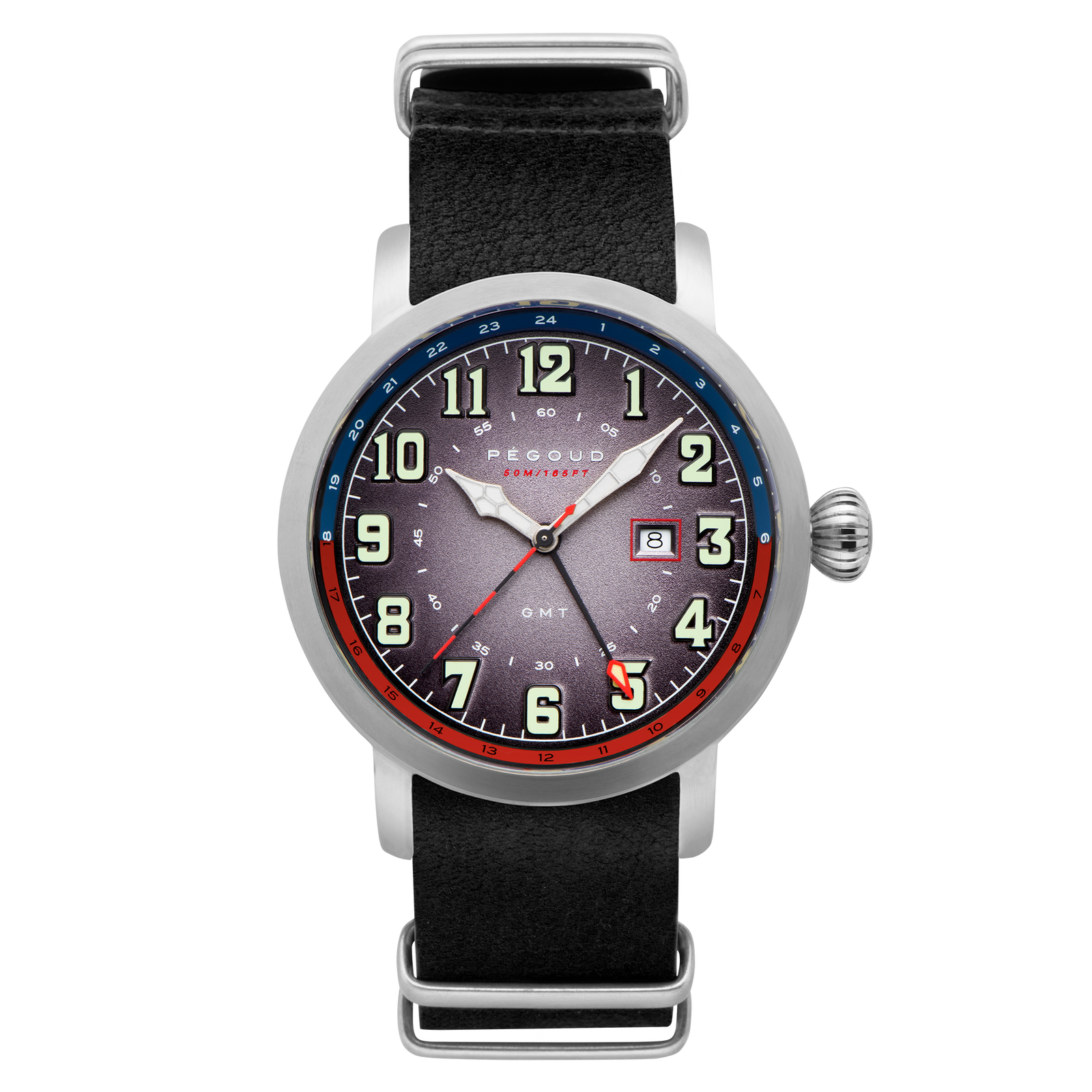 Première GMT Swiss Parts Quartz FumÃåe Black