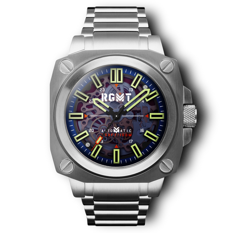 Altimeter Skeleton Automatic Blue
