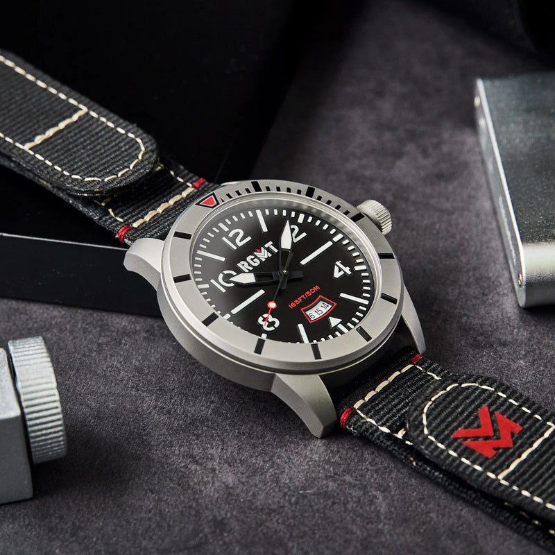 Military Japan Quartz Target Black