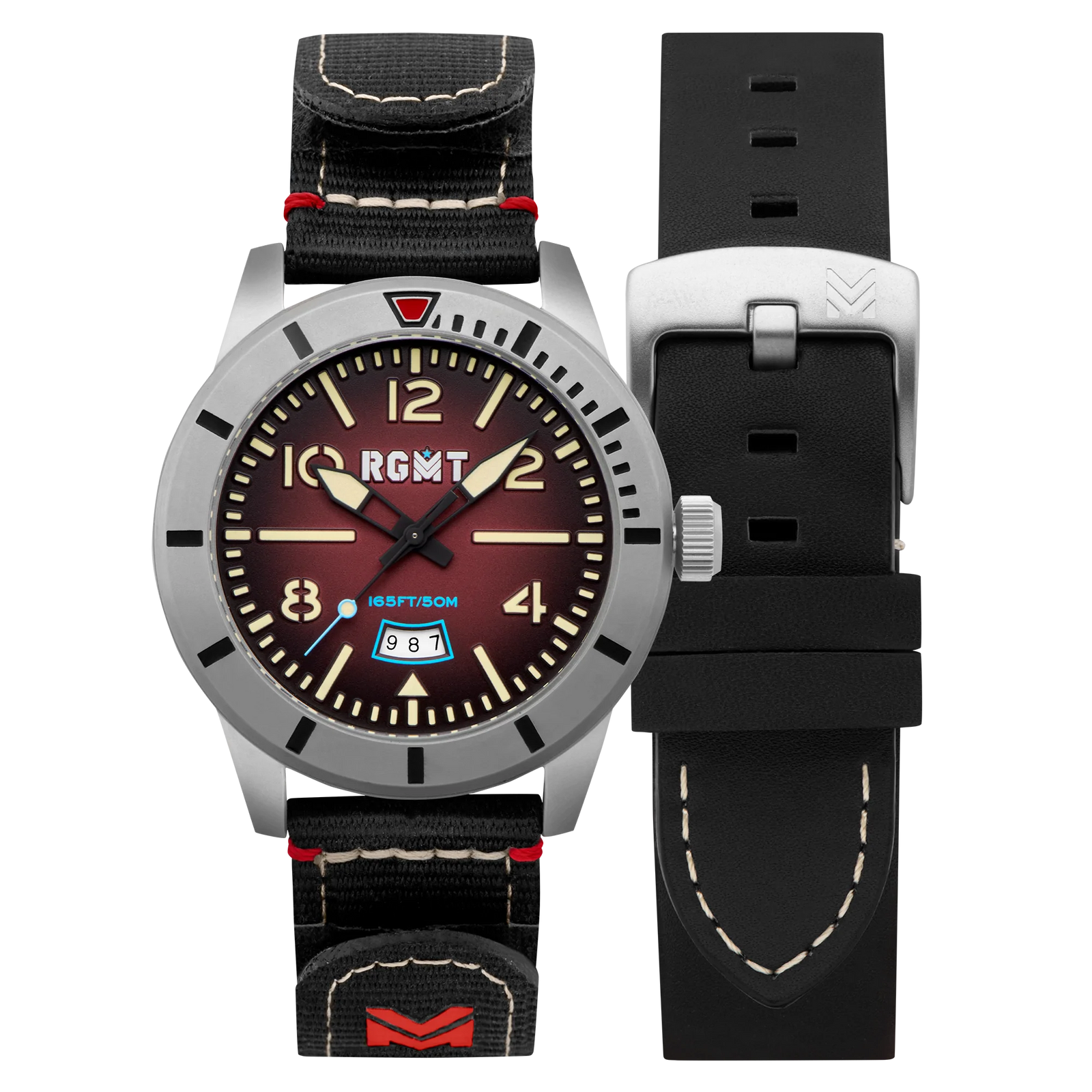 Military Japan Quartz Burgundy