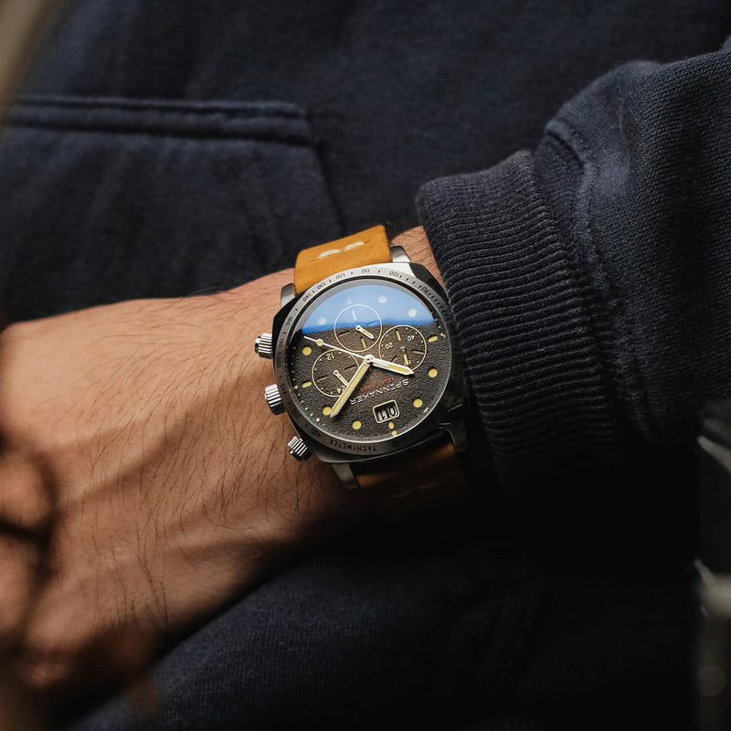 Hull Chronograph Fumée Black