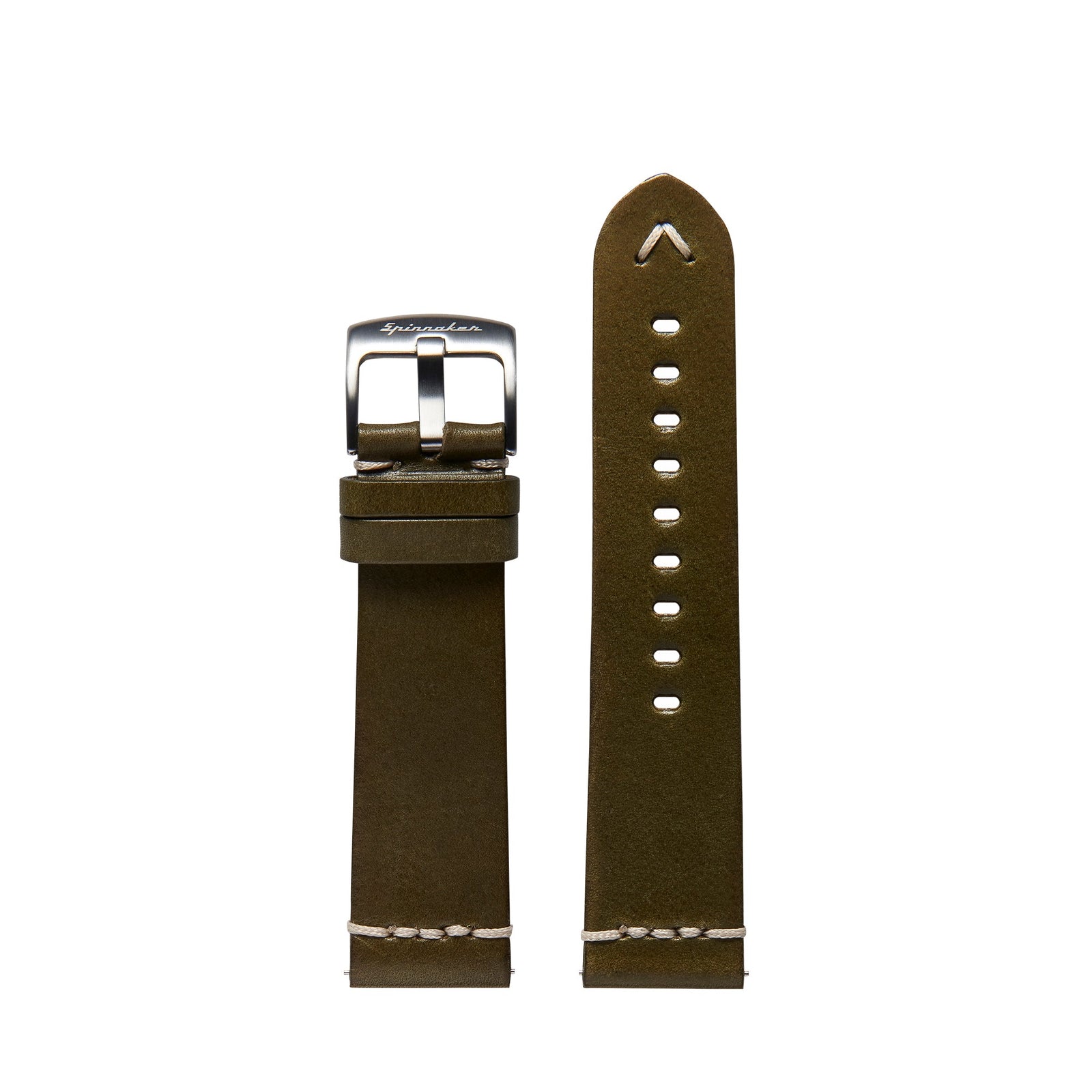 Strap Program Mariano Italian Made Leather Strap  Olive Green